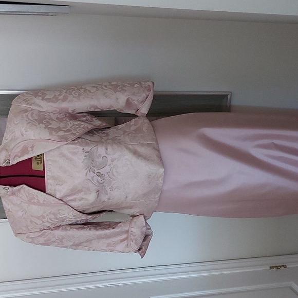 JS Collections, ladies 3 piece formal wear, long skirt,bustier top,short jacket - Picture 7 of 9